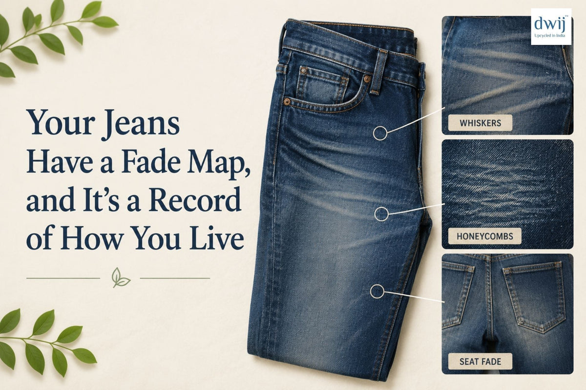 Your Jeans Have a Fade Map, and It's a Record of How You Live - Dwij