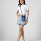 Upcycled Unisex Striped Bottle Holder Bag With Mobile Sling
