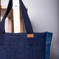 Upcycled Denim Large Tote Bag