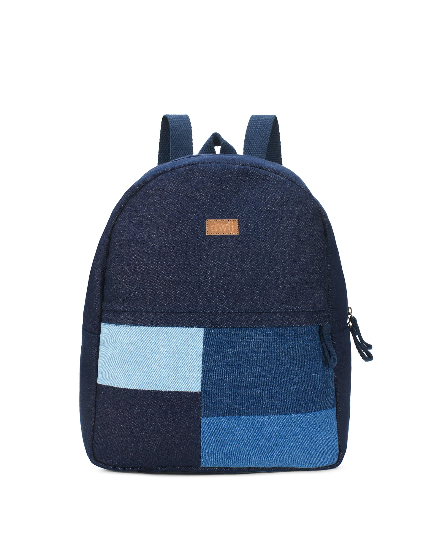 Upcycled Unisex Mosaic Denim Travel Backpack