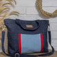 Upcycled Handcrafted Denim Jeans Blue Women's Office Tote Bag