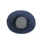 Upcycled Denim Hand Flower Embroidered Bucket Woman Hat