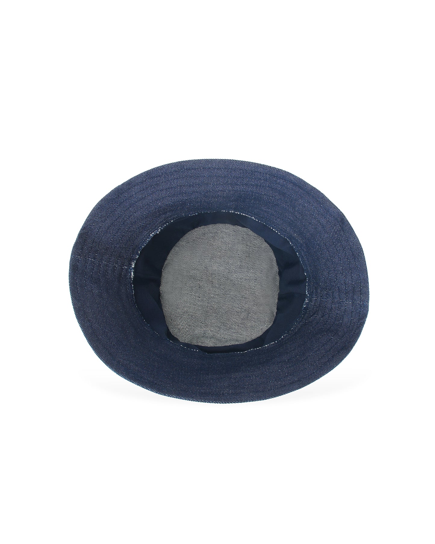 Upcycled Denim Hand Flower Embroidered Bucket Woman Hat