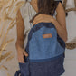 Upcycled Eco friendly Day Travel Backpack Bag