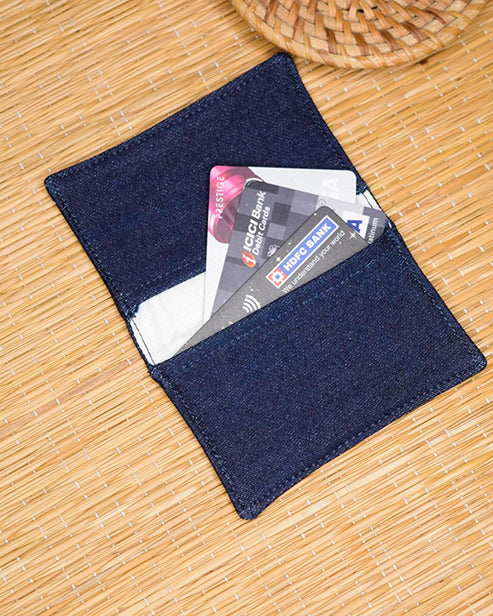 Upcycled Eco friendly Office Business Card Credit Card Holder