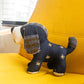 Repurposed Upcycled Jeans Embroidered Toy- Puppy Dog