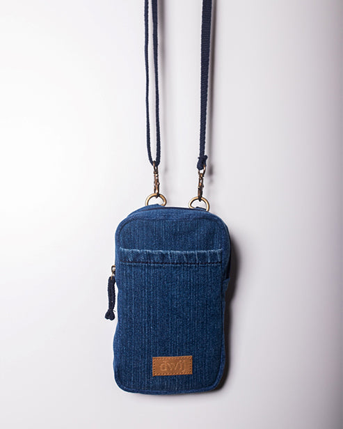 Upcycled Unisex Mobile sling Bag