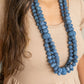 Handcrafted Upcycled Jeans Neckpiece Jaya