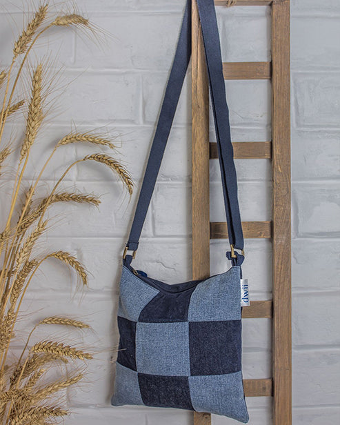 Upcycled Denim Jeans Swift Crossbody Sling bag