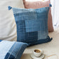 Hand embroidered Upcycled Jeans Cushion covers (set of 2)- Boxed