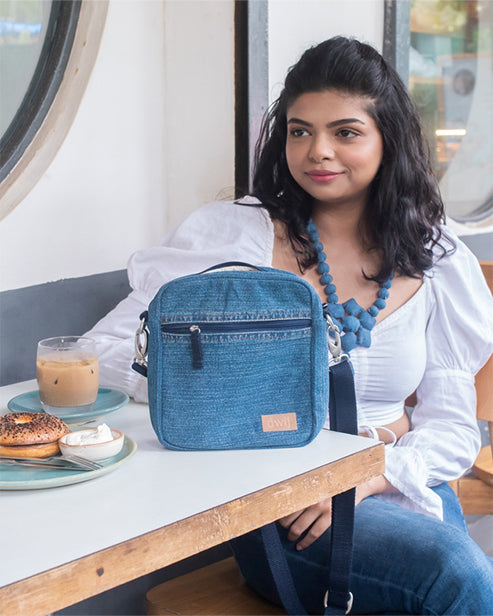 Upcycled Denim Unisex Breakfree Sling Bag