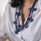 Repurposed Jeans Neckpiece Ratnapriya