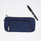 Upcycled Denim Jeans Blue Multipurpose Pencil Pouch