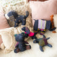 Repurposed Upcycled Jeans Embroidered Toy- Puppy Dog