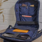 Upcycled Handcrafted Denim Jeans Blue Unisex Office Travel Backpack