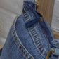 Upcycled Denim Jeans Brisk Crossbody Sling Bag