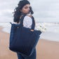 Upcycled Denim Large Tote Bag