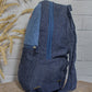 Upcycled Eco friendly Day Travel Backpack Bag