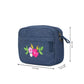 Upcycled Hand Embroidered Flower Woman Crossbody Sling Bag
