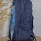 Upcycled Handcrafted Blue Random Denim & Felt Travel Backpack