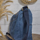 Upcycled Denim Jeans Crossbody Messenger Bag