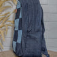 Upcycled Handcrafted Blue Classic Denim & Felt Travel Backpack