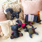 Handcrafted Upcycled Jeans Embroidered Toy- Elephant