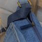 Upcycled Denim Jeans Crossbody Pace Sling bag (Medium Dark blue)