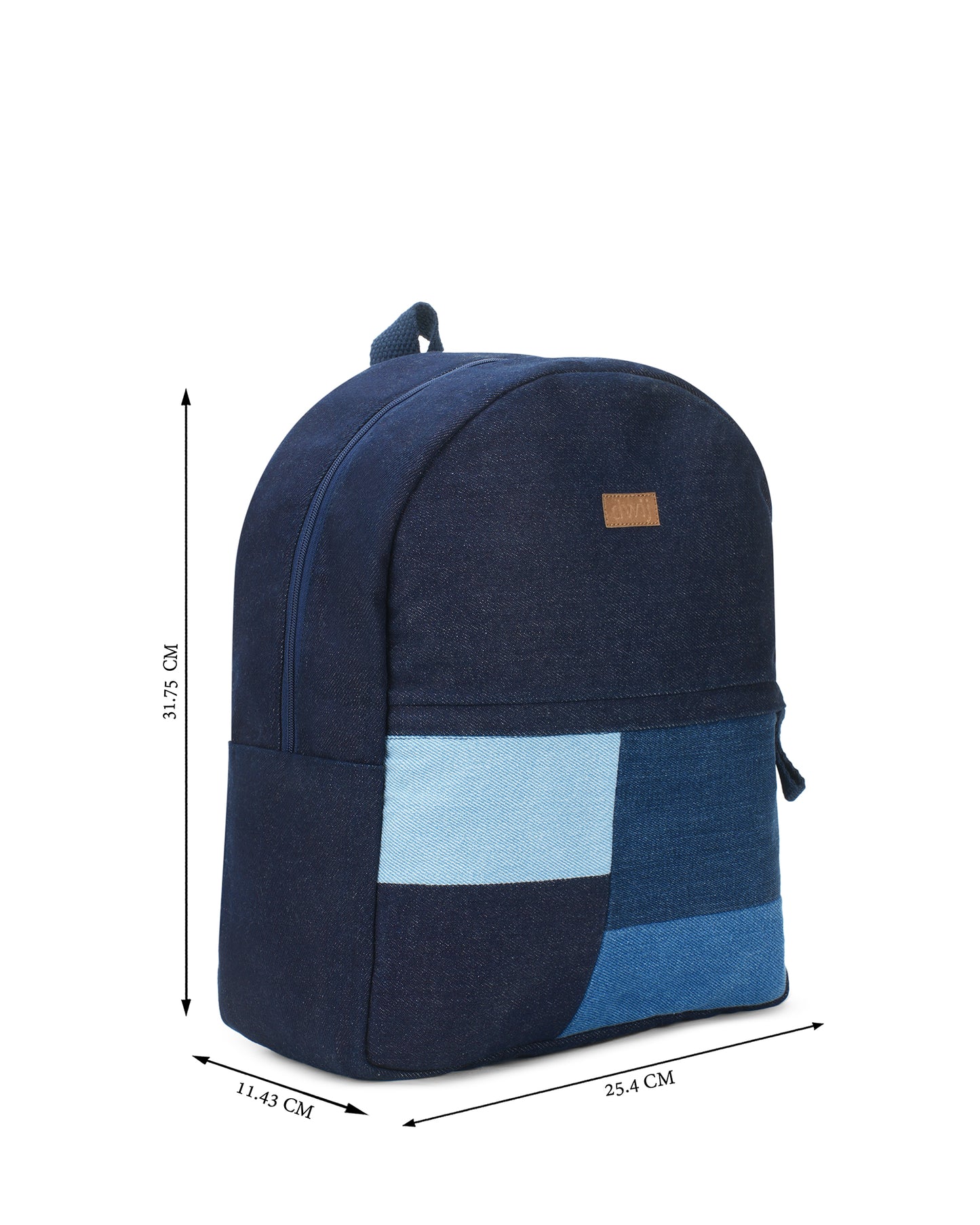 Upcycled Unisex Mosaic Denim Travel Backpack