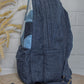 Upcycled Patched Denim & Felt Jeans Travel Backpack