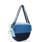 Upcycled Handcrafted Denim Jeans Blue Convertible Tote Bag (Large)
