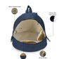 Hand Embroidered Daisy Denim Travel Backpack