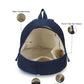 Upcycled Unisex Color blocked Denim Travel Backpack