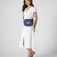 Upcycled Hand Embroidered Flower Woman Crossbody Sling Bag