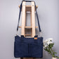 Upcycled Denim Dual Usage Tote Bag with removable insert