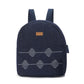 Kantha Hand Embroidered Denim Mini Travel Backpack with pouch