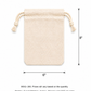 Cotton Potlis 150 GSM in Beige (Pack of 50 pieces and Above on PRE-ORDERS Only)