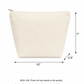 Cotton Pouches 295 GSM in Beige (Pack of 50 pieces and Above on PRE-ORDERS Only)
