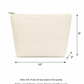 Cotton Pouches 380 GSM in Beige (Pack of 50 pieces and Above on PRE-ORDERS Only)