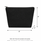 Cotton Pouches 380 GSM in Black (Pack of 50 pieces and Above on PRE-ORDERS Only)