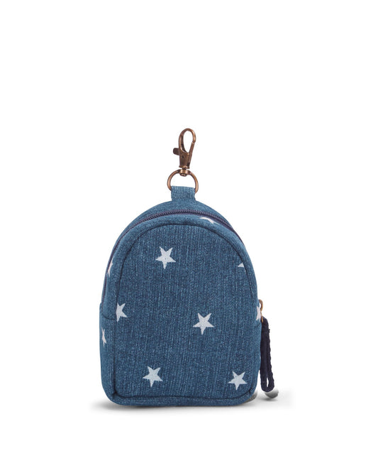 Handcrafted Unisex Upcycled Star-Printed Pouch