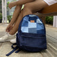 Upcycled Patched Denim & Felt Jeans Travel Backpack