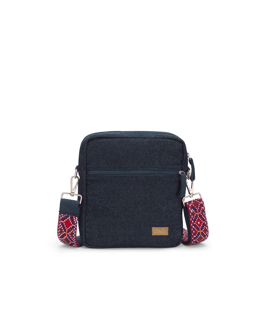 Upcycled Plain Breakfree Sling Bag With Hand Embroidered Jat Belt