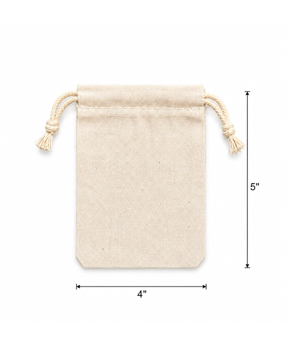 Cotton Potlis 150 GSM in Beige (Pack of 50 pieces and Above on PRE-ORDERS Only) - Dwij -