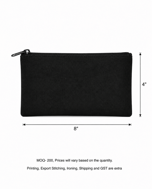 Cotton Pouches 380 GSM in Black (Pack of 50 pieces and Above on PRE-ORDERS Only) - Dwij -