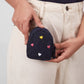 Hand Embroidered Upcycled Denim Jeans Heart Pouch - Dwij - 