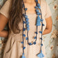 Handcrafted Upcycled Jeans Adjustable Neck Wrap Around - Dwij
