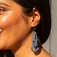 Handcrafted Upcycled Jeans Earrings Anuradha - Dwij