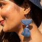 Handcrafted Upcycled Jeans Earrings Ardra - Dwij