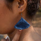 Handcrafted Upcycled Jeans Earrings Ashwini - Dwij